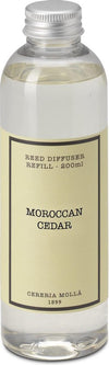 Giftset Mikado Geurstokjes Reed diffuser 100ml + Refill 200 ml Moroccan Cedar
